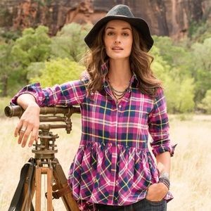 Sundance Hayden Creek Peplum Plaid 